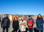  Nicolas Barabé d'Hydro-Québec, Alexandra Lemarcis d'Hydro-Québec, Sonia Leblanc, conseillère municipale, Daniel Aucoin, conseiller municipal et Marie-Annick Gariépy d'Hydro-Québec.