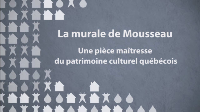 L'œuvre s'intitule Lumière et mouvement dans la couleur. La murale est illuminée au moyen d'un système d'éclairage placé derrière elle et constitué de 1 280 m de tubes au néon de huit couleurs différentes. Ces couleurs, utilisées individuellement, changent les tons et même les coloris de la murale. Chaque changement de couleur crée un nouveau tableau. Les jeux d'éclairage se chevauchent pour multiplier les effets et les coloris presque à l'infini. D'où le changement quasi perpétuel de la murale de Jean-Paul Mousseau.